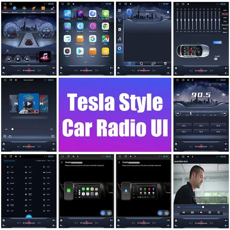 9,7 Hüvelykes Tesla Stílus 2 Din Android autórádió Audi A3 2008-2012-Es Sztereó Autó Multimédia Lejátszó DVD GPS Navigáció
