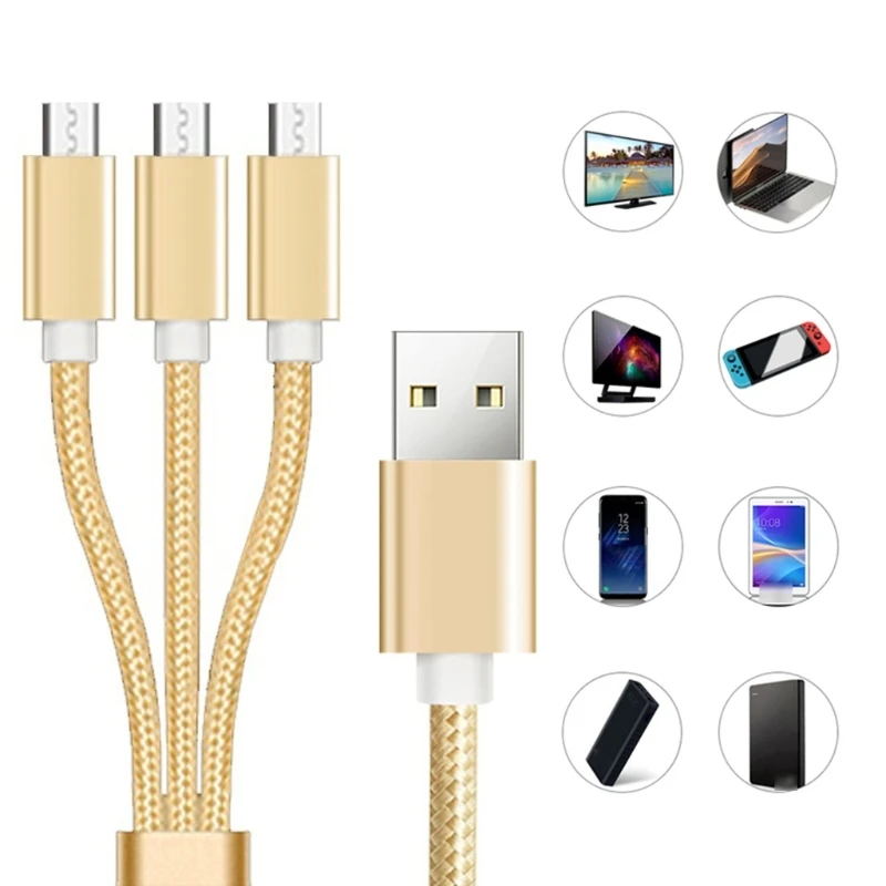 Az USB 2.0, A Típusú Mikro USB-Férfi 1 3 Elosztó USB Kábel, Töltő Csepp Szállítás