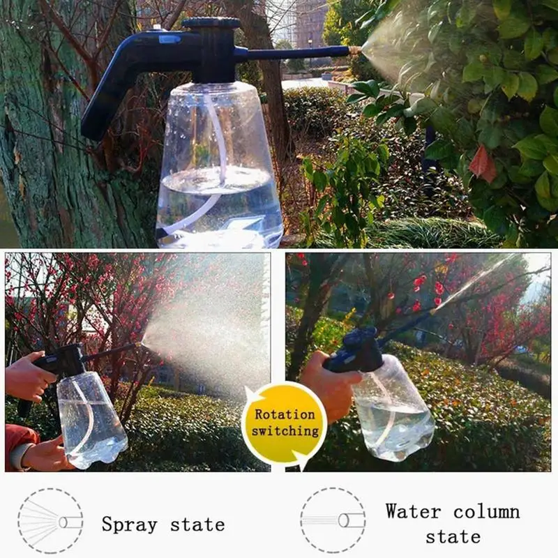 Kert Spray Üveg 2L Elektromos Üveg Permetező Víz Spray Köd Üveg Növények, Kertek, Konyha, Otthoni Elektromos Permetező 360