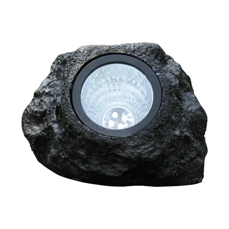 W Napelemes Lámpa Szimuláció Kő Lámpa Spotlámpa Dekoráció Hideg Fehér IP65 Vízálló Kültéri Kerti Gyep Kert